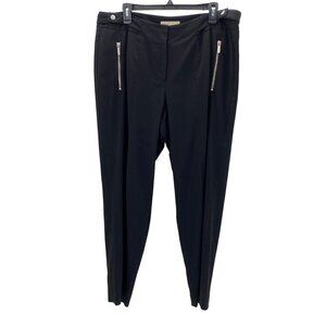 Michael Kors Black Pants Front Zipper Pockets Women’s Size 14W